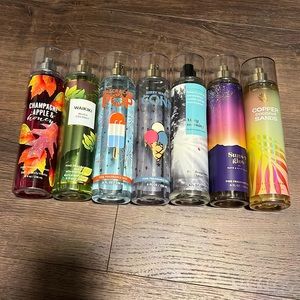 Bath and body works body spray bundle
